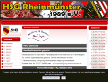 Tablet Screenshot of hsg-rheinmuenster.de